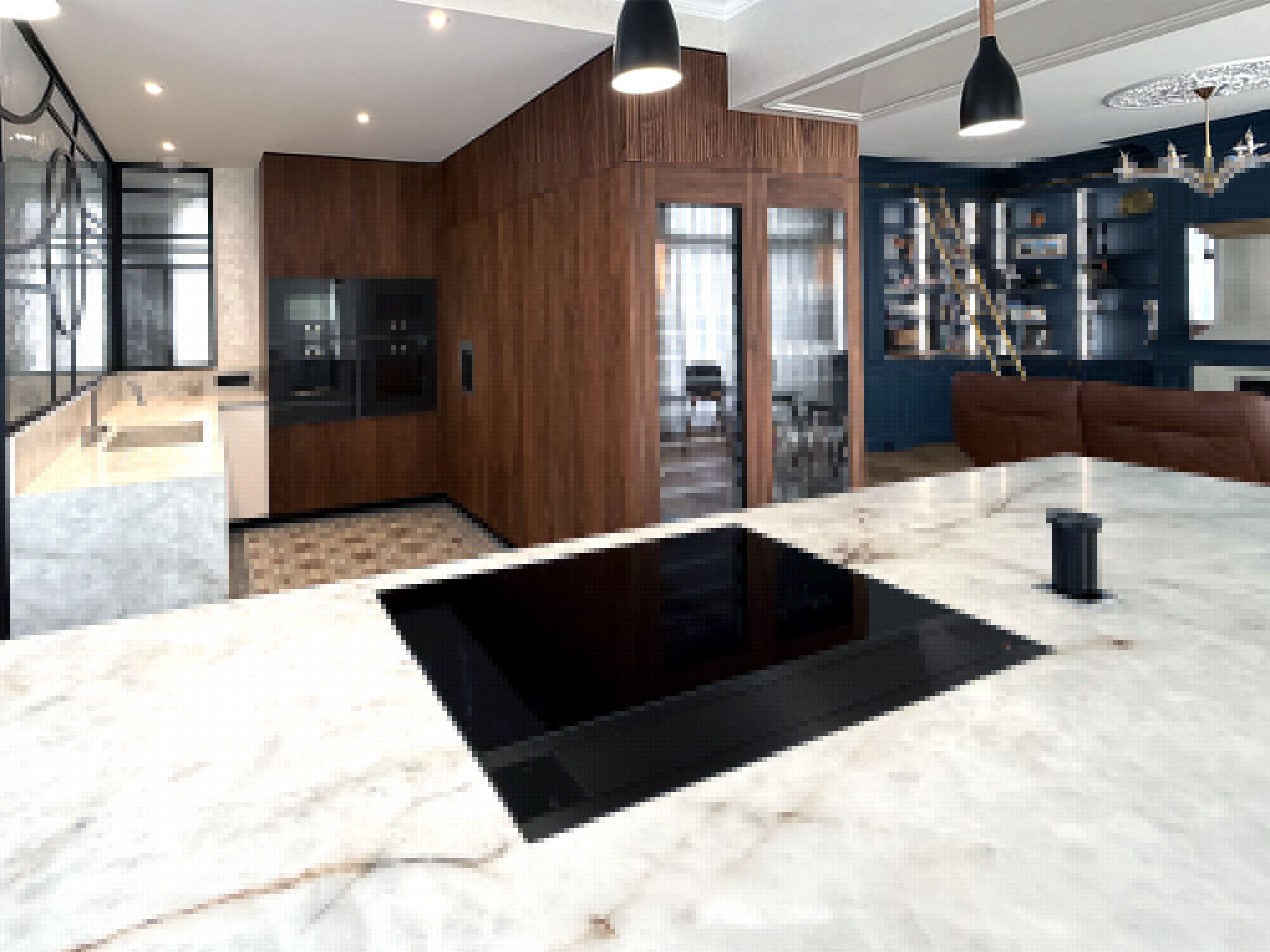 Gaggenau AL200 avec prise telescopique de plan