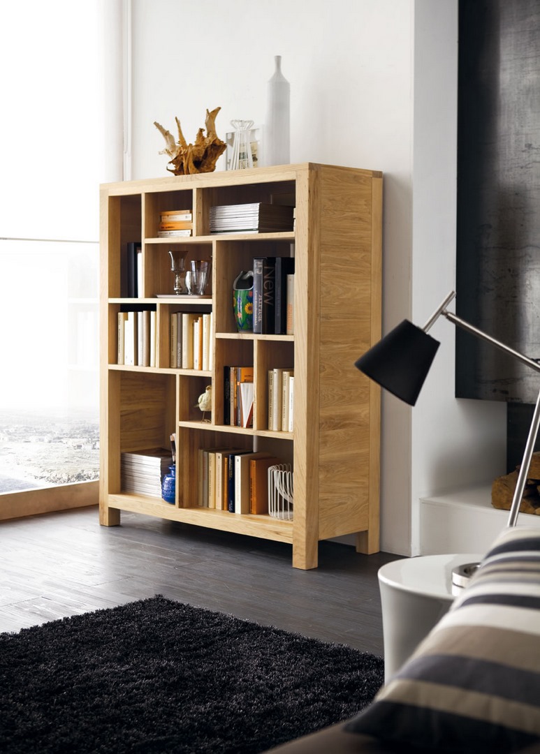 bbibliothèque en bois classique