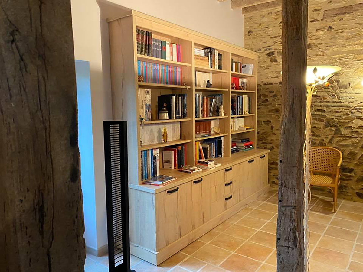 bibliothèque sur mesure à Carquefou