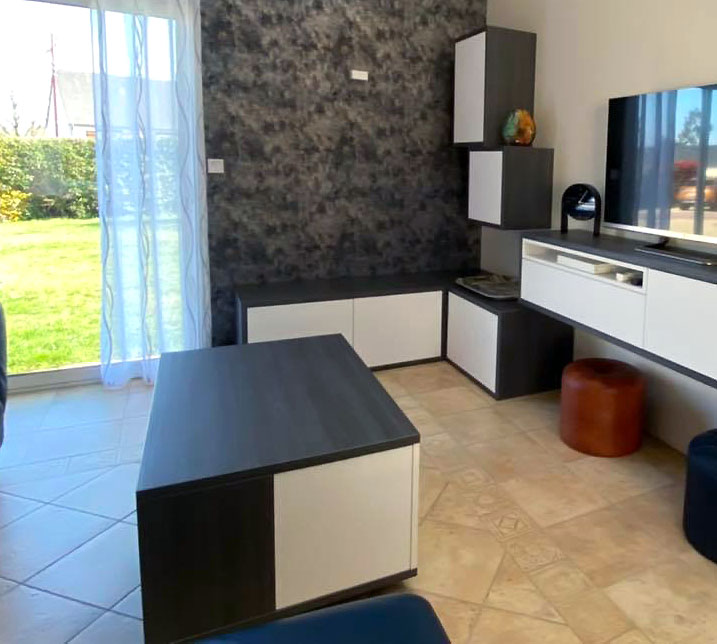 Table basse fabriquée par Groizeau Concepteur d'intérieur