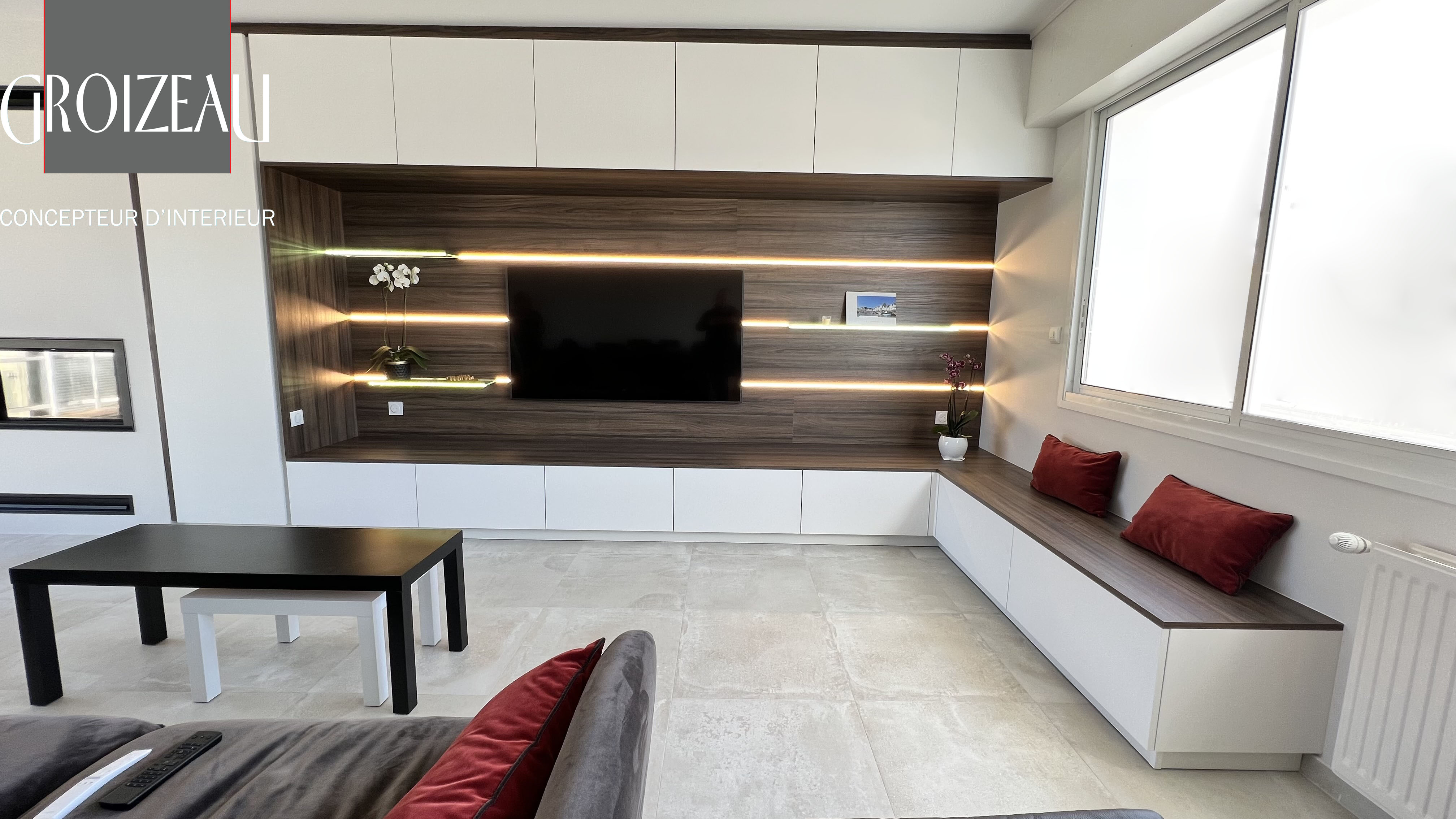 ensemble meuble tv mural design