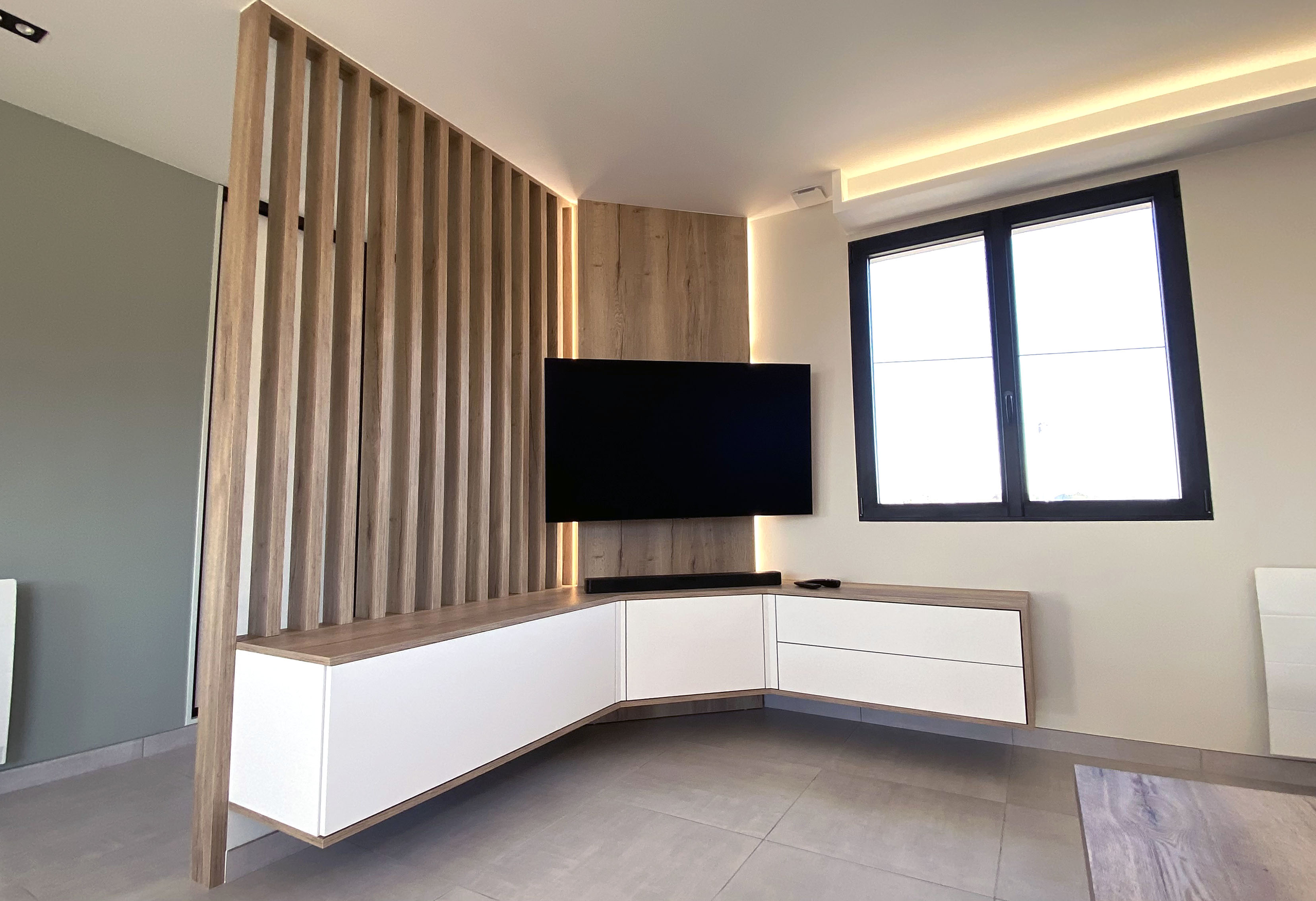 meuble tv angle suspendu ikea