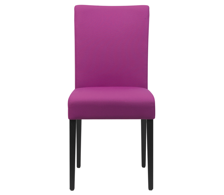 chaise en cuir rose dossier haut