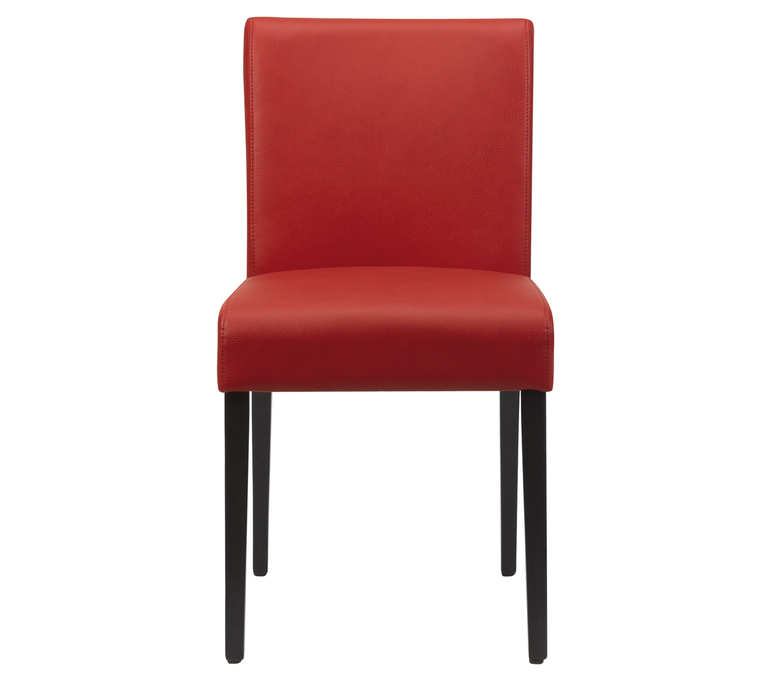 chaise en cuir rouge