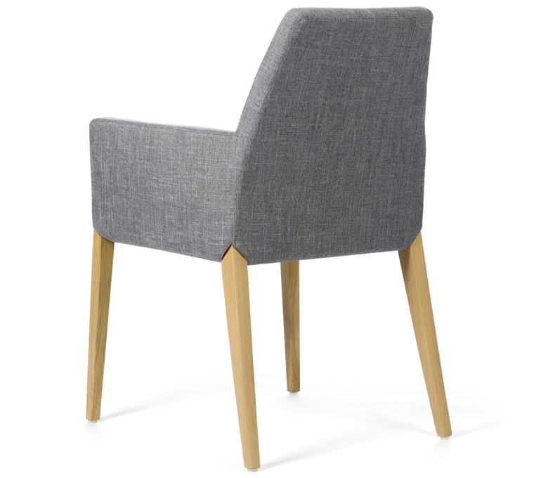 Chaise mobitec Sweet avec accoudoirs - vue 3/4 dos