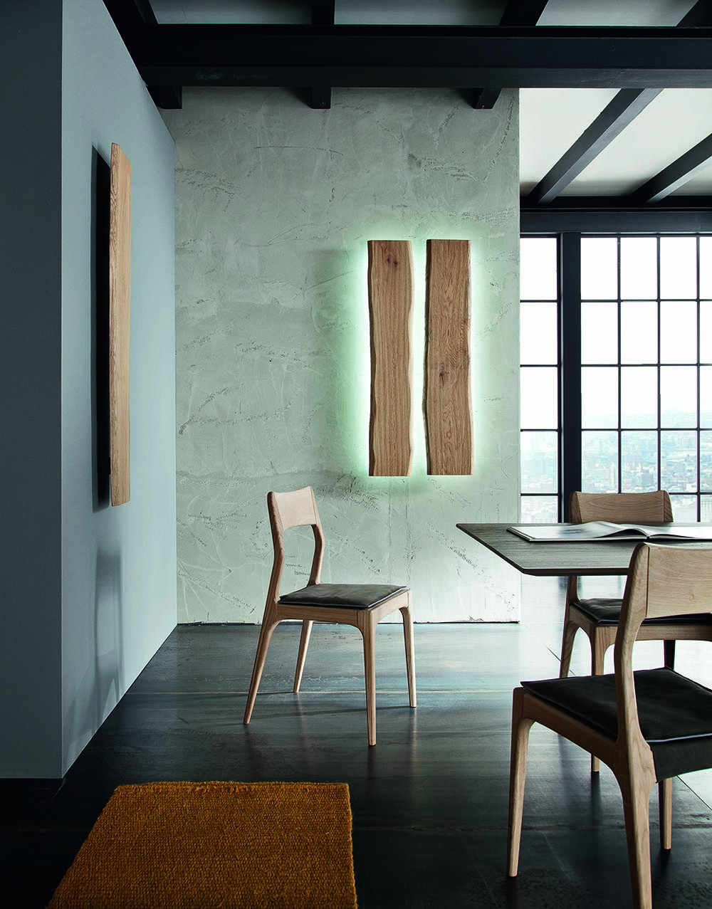 Chaise design bois de chene massif NICE