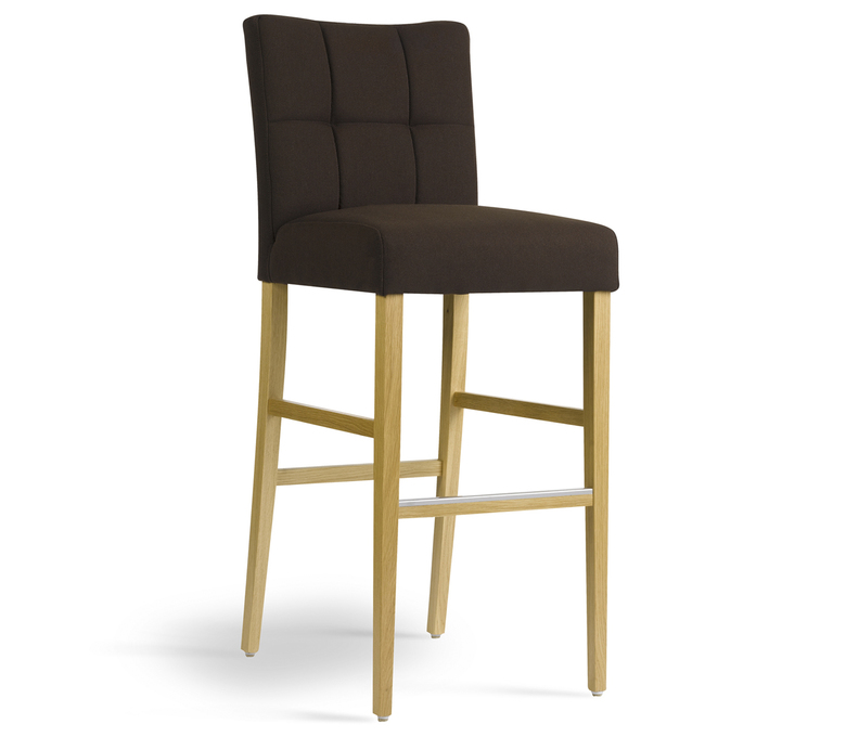Chaise haute carré marron