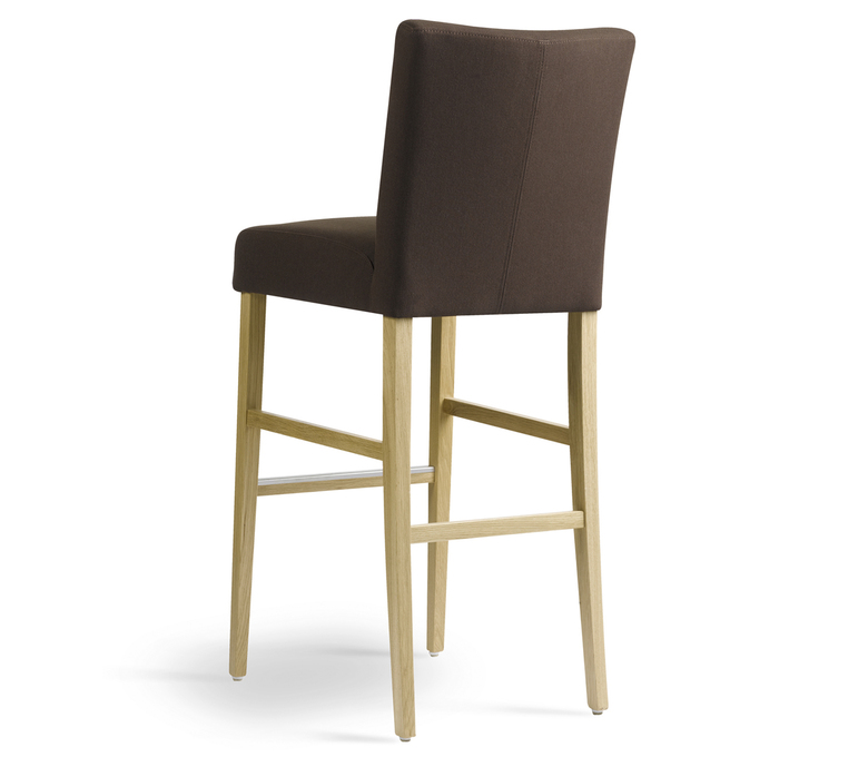Chaise haute carré marron