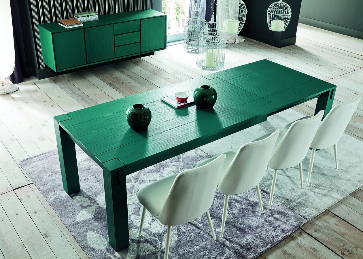 Table etendue 8 places Stoccolma verte