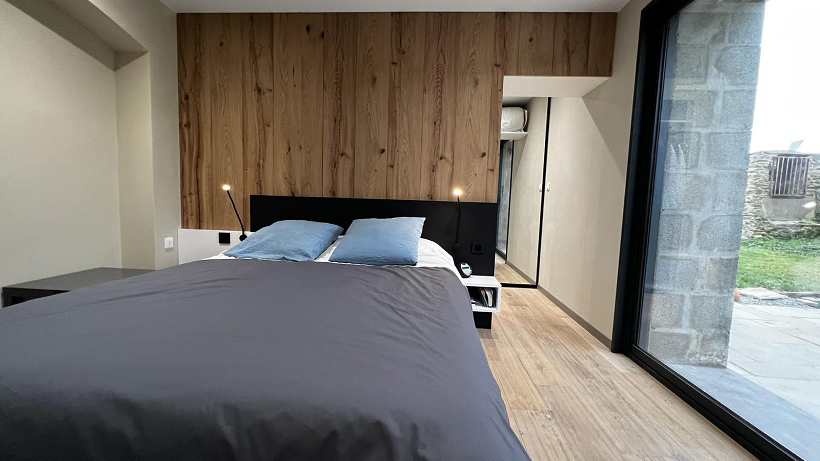fabrication chambre avec dressing cache