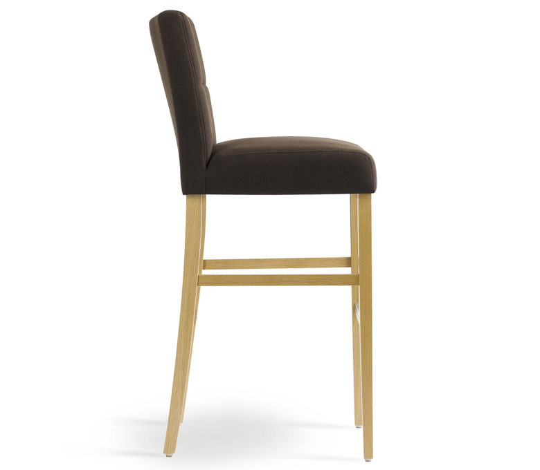 Chaise haute carré marron
